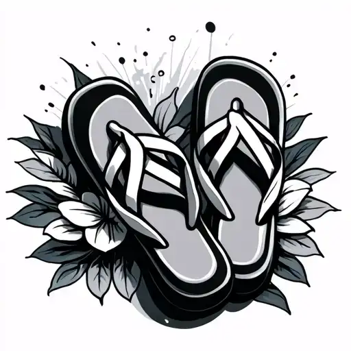Flip Flop tattoo design idea