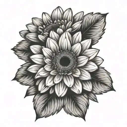 Gerbera tattoo design idea