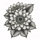 Gerbera tattoo design idea