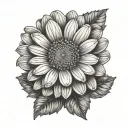 Gerbera tattoo design idea