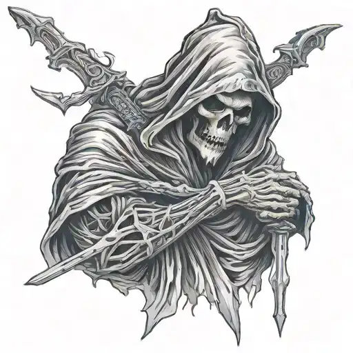 The Grim Reaper tattoo design idea
