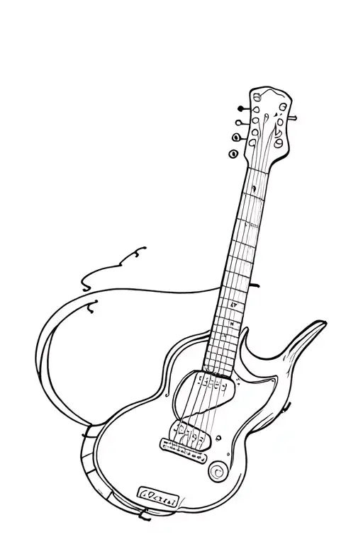 abba with guitar for the song hole in your soul leaving the body tattoo design idea