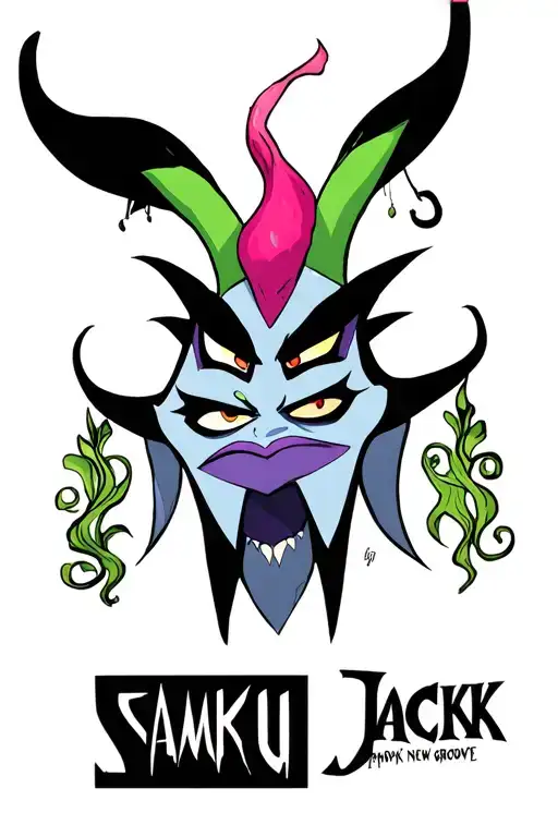 Aku from Samauri Jack, Yzma from Emporer's New Groove tattoo design idea