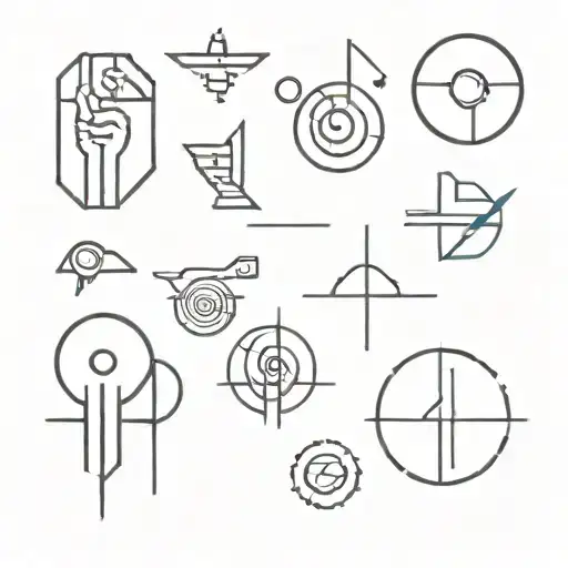 information technology symbols tattoo design idea