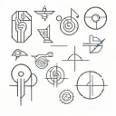 information technology symbols tattoo design idea