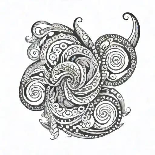 mantra spiral wrap tattoo design idea