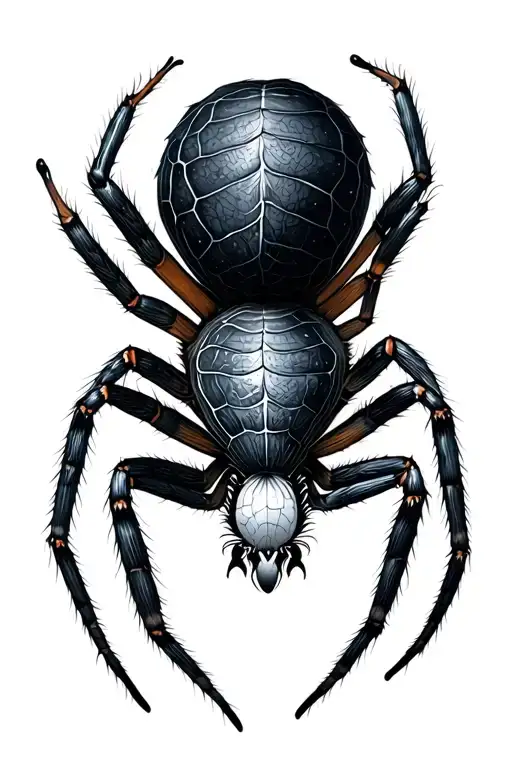 spider and blackthorn tattoo design idea