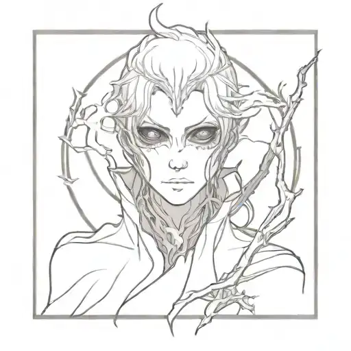 bloodborne ebrietas throat tattoo design idea