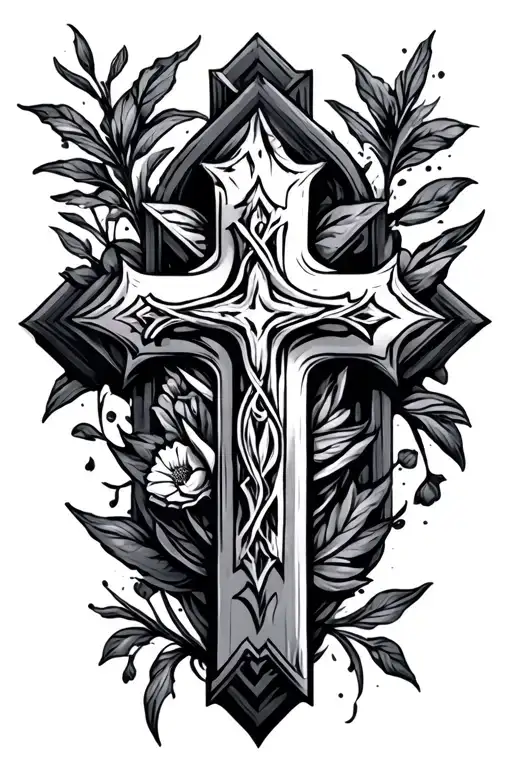 three crosses  tattoo design idea