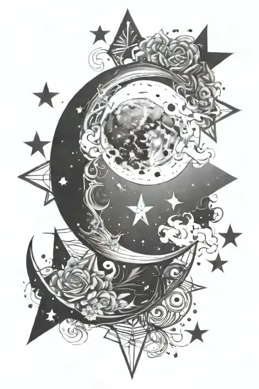 thin fem tato of moon, constelations on my forearm. I wanted to make my family members draw a star to put on the tattoo  tattoo design idea