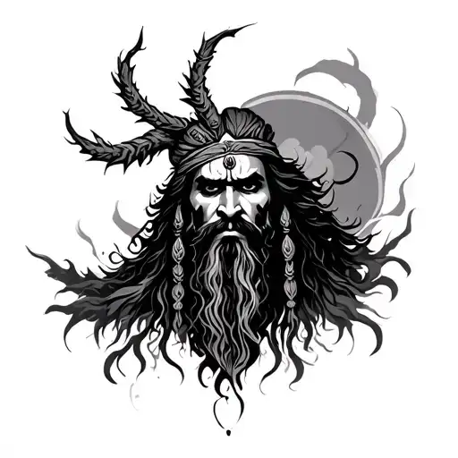 Aghori tattoo design idea
