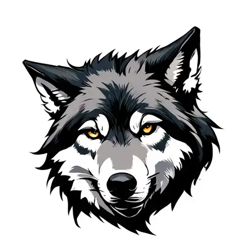Judo wolf tattoo design idea