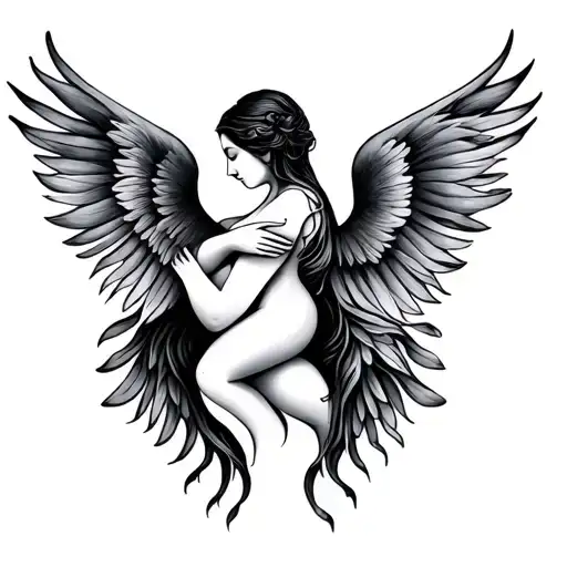 Twin Miscarriage tattoo design idea