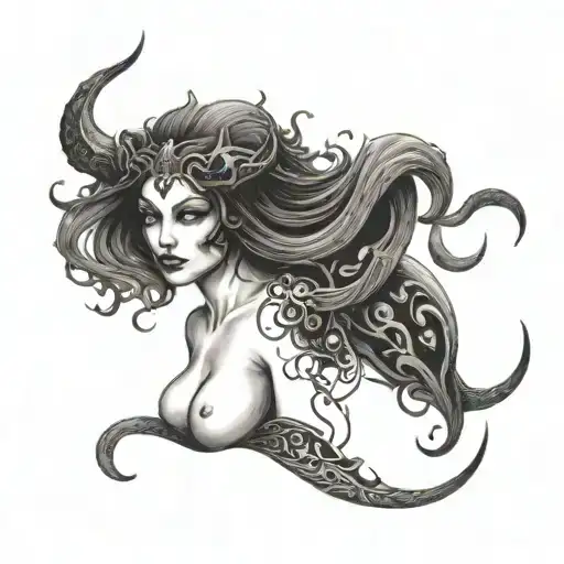 Succubus Womb tattoo design idea