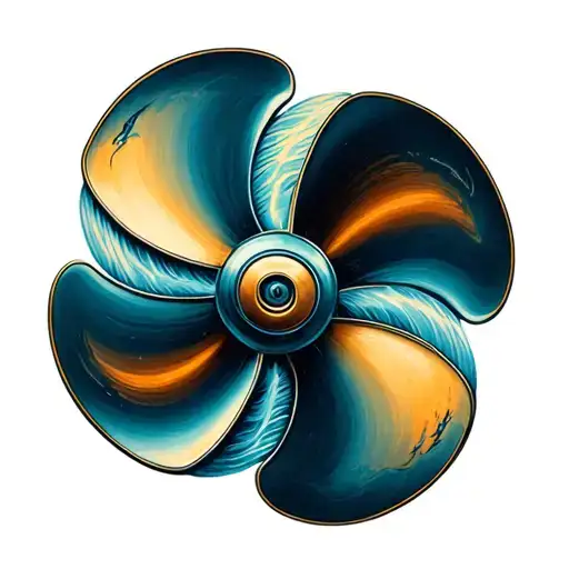 Boat Propeller tattoo design idea