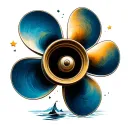 Boat Propeller tattoo design idea