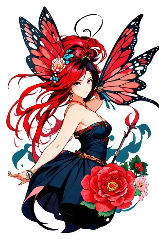erza scarlet fairy tail tattoo design idea