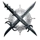 Witcher Swords tattoo design idea