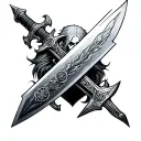 Witcher Swords tattoo design idea