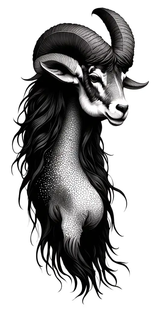 Aries zodiac sign tattoo design idea