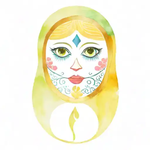 Russian nesting doll tattoo design idea