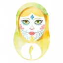 Russian nesting doll tattoo design idea