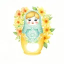 Russian nesting doll tattoo design idea