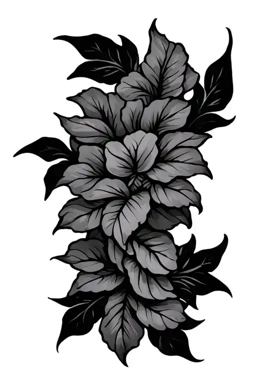 lei vine intertwined tattoo design idea
