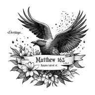 Matthew 16:26 tattoo design idea