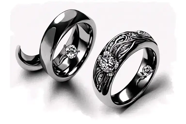 Wedding ring tattoo on finger tattoo design idea