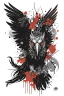 scorpion eagle phoenix 77 tattoo design idea