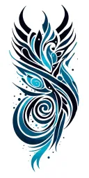 tribal tattoo design idea