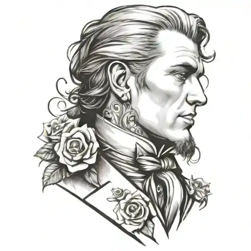 I am a scoundrel I am a gentleman tattoo design idea