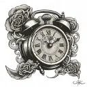 Alarm Clock tattoo design idea