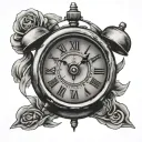 Alarm Clock tattoo design idea