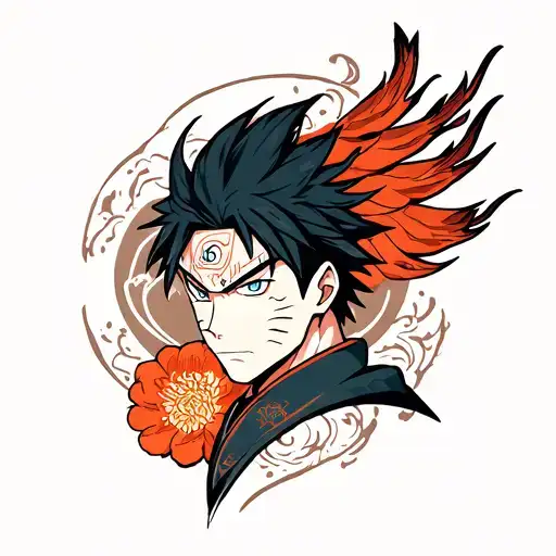 Bleach, Black Clover, Naruto, Demon Slayer, Hunter x Hunter, Jujutsu Kaisen anime tattoo design idea