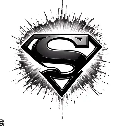 Superman Logo tattoo design idea