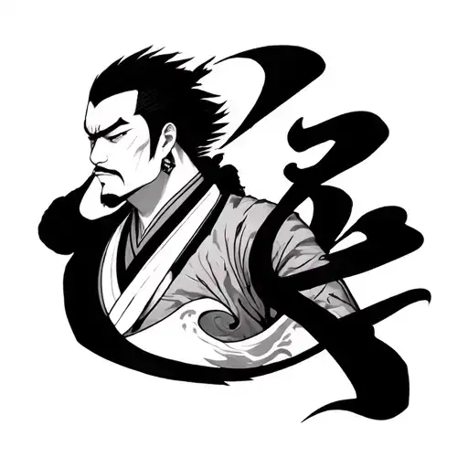 Toji Fushiguro tattoo design idea