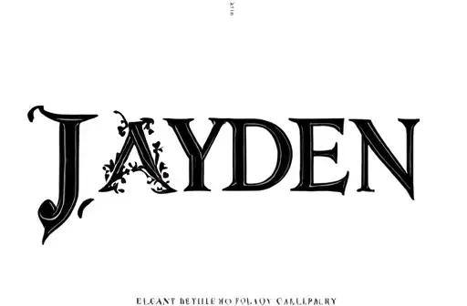 "Jayden" tattoo design idea