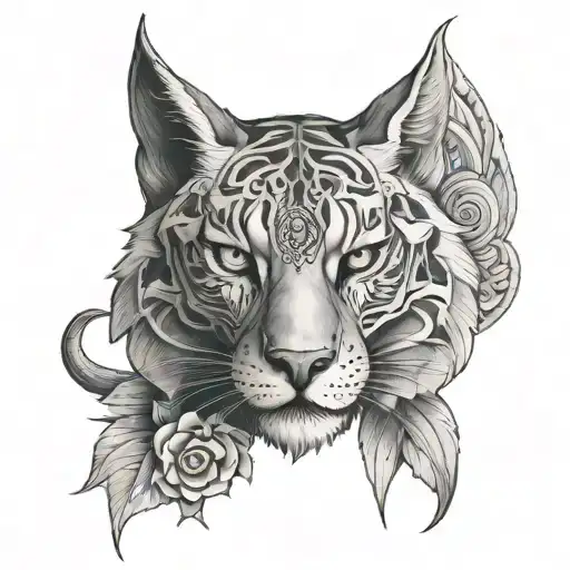 Greyscale tattoo design idea