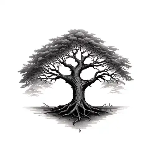 Dead Tree Of Life tattoo design idea