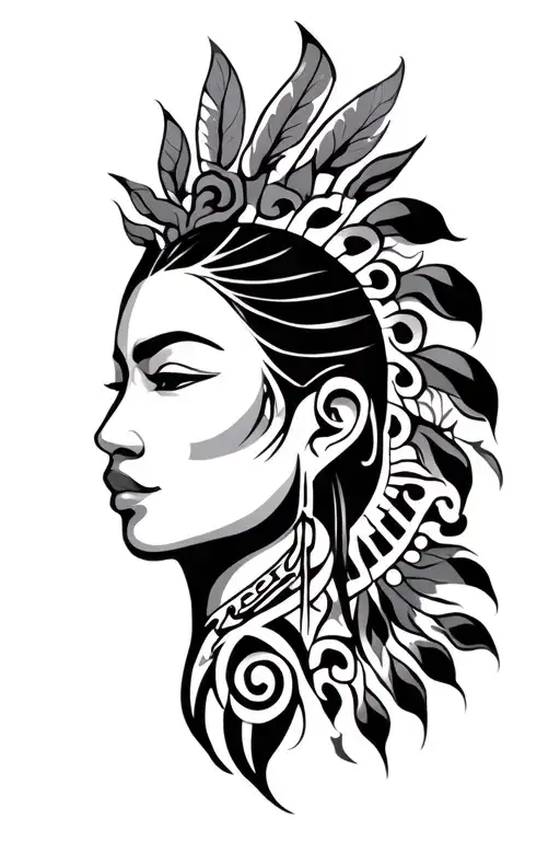 Filipino tribal tattoo design idea