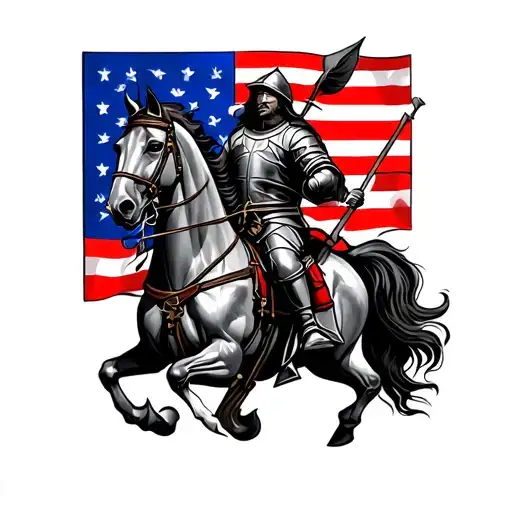 patriotic tattoo Polish hussars knight tattoo design idea