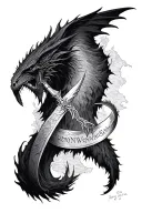 Lord of the rings sleeve featuring anduril and balrog also include map and the ring tattoo design idea