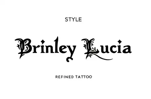 "Brinley Lucia" tattoo design idea
