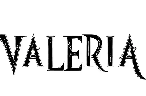 "VALERIA" tattoo design idea