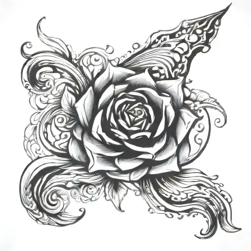 Go With The Flow tattoo design idea