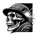 welder skull tattoo design idea