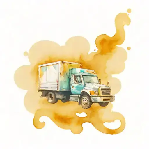 truck driver, plumber tattoo design idea