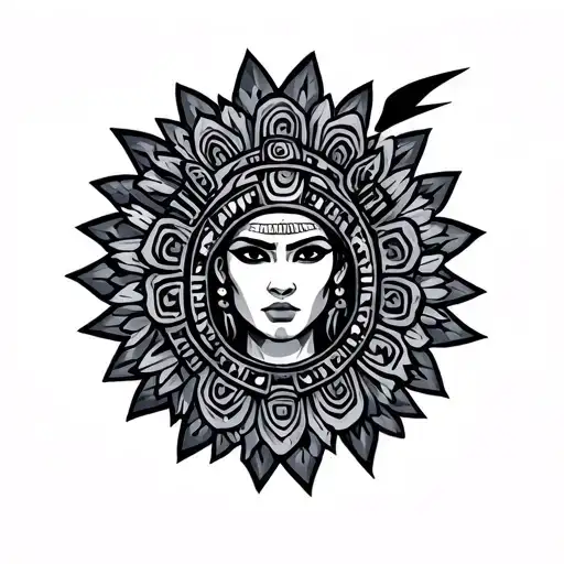 Aztec tattoo design idea